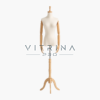 Mannequin de couture femme avec bras articulés en bois pour atelier de couture et boutique