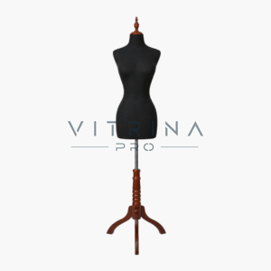 Mannequin de Couture Professionnel Femme avec Support en Bois – Image 4