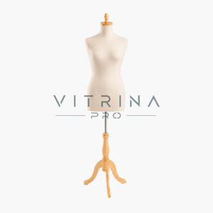 Mannequin de couture professionnel femme avec support en bois pour atelier de couture et boutique au Maroc