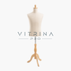 Mannequin de couture professionnel homme avec support en bois pour atelier de couture et boutique