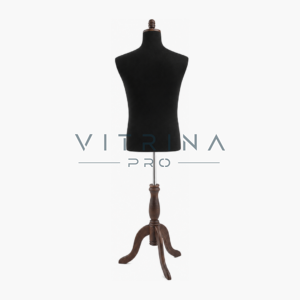 Mannequin de couture professionnel homme avec support en bois pour atelier de couture et boutique
