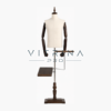 Mannequin homme en lin avec bras en bois pour boutique, vitrine et showroom