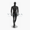 Mannequin homme en polyester avec support métallique pour boutique et vitrine