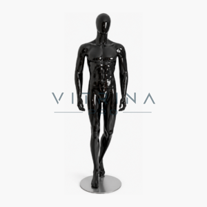 Mannequin homme en polyester avec support métallique pour boutique et vitrine