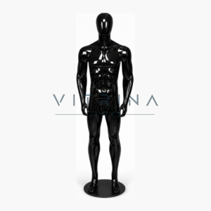 Mannequin homme en polyester premium avec support métallique pour boutique et vitrine