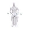 Mannequin vitrine homme assis en polyester