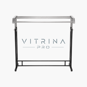 Portant double rail réglable pour vêtements professionnels