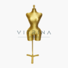 Buste de couture femme or brillant avec trépied design