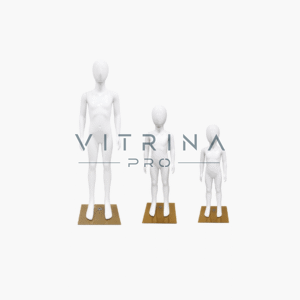 Mannequins de vitrine enfant blanc laqué 90 110 et 140 cm